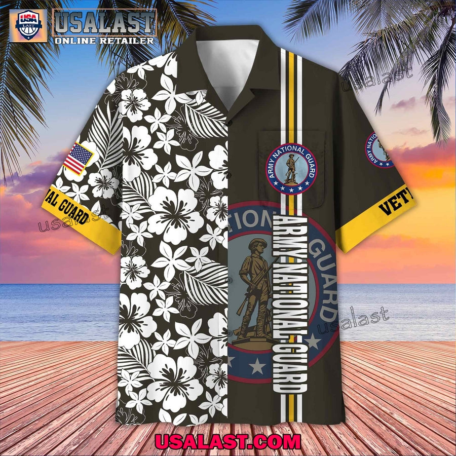 US Army National Guard Veterans Memorial Day Hawaiian Shirt