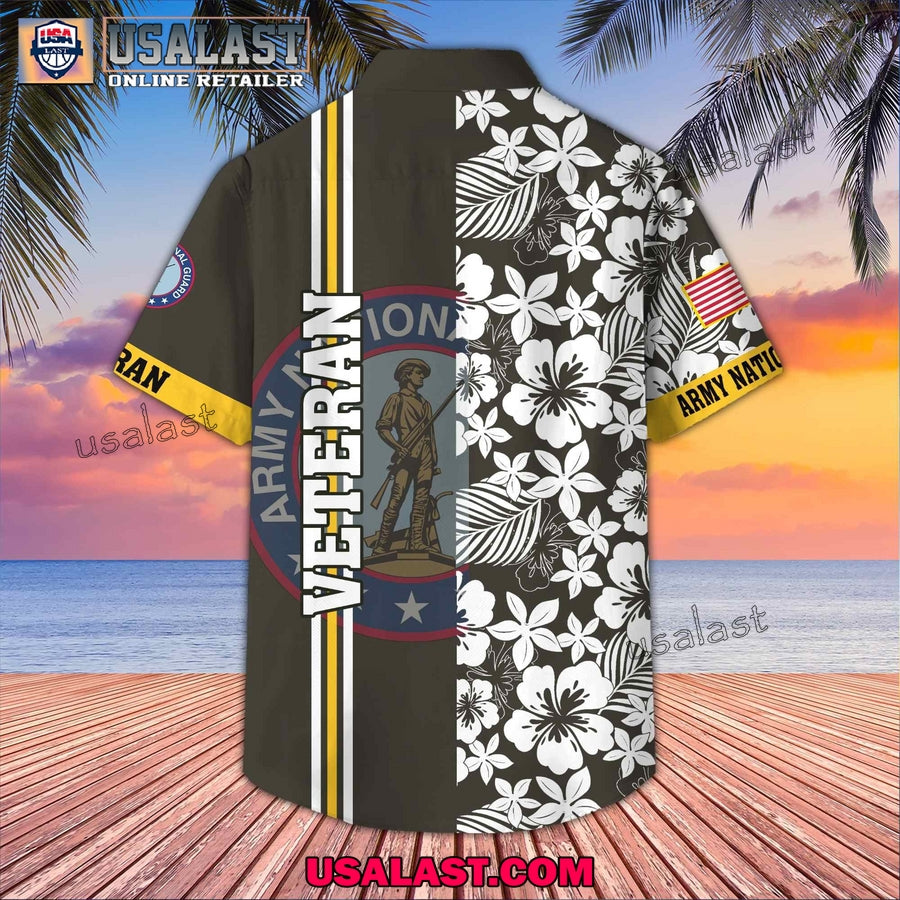 US Army National Guard Veterans Memorial Day Hawaiian Shirt
