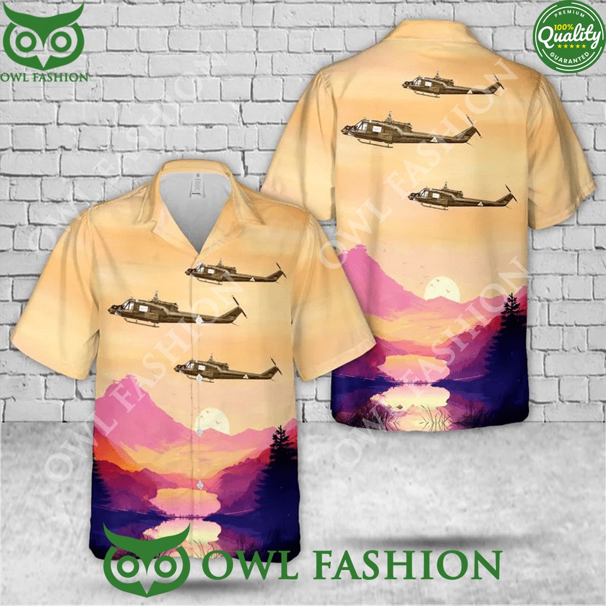 Us Army Uh 1C Cobra Lead Gunship 114Th Assault Helicopter Company 1St Aviation Battalion Hawaiian Shirt