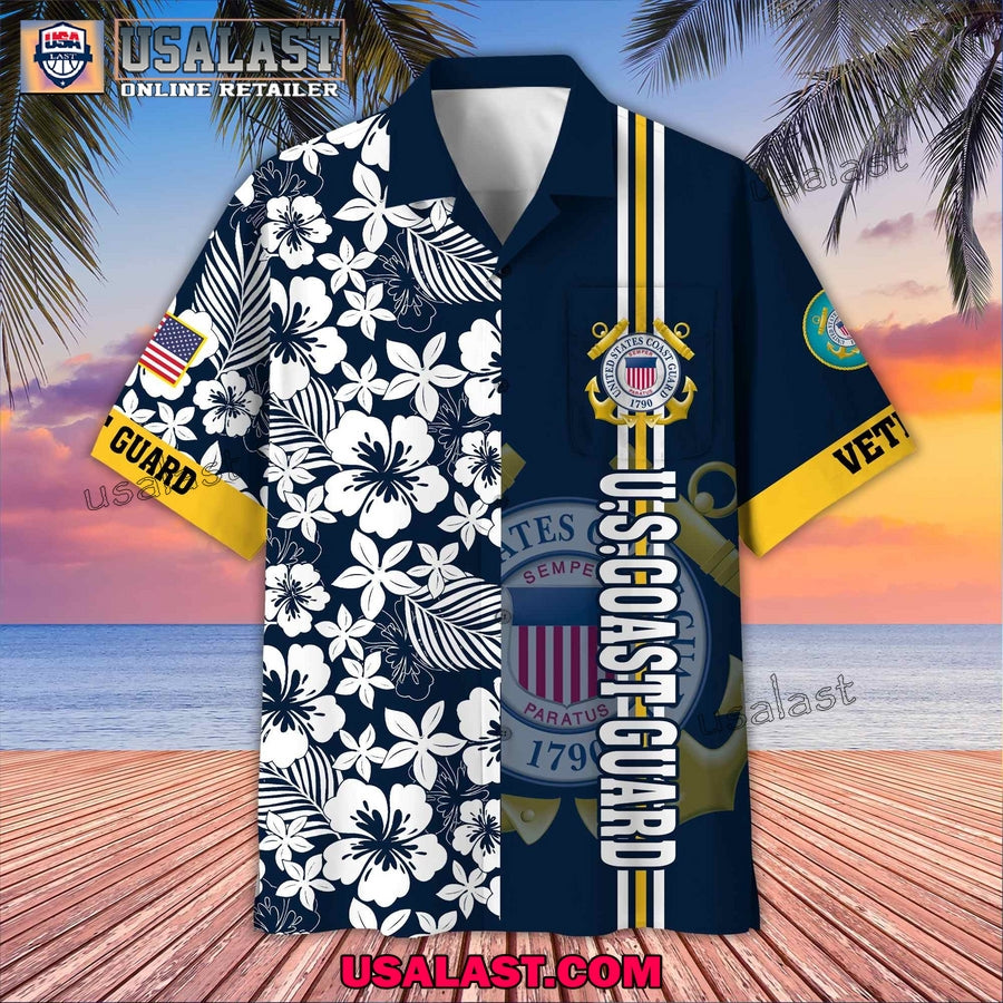 US Coast Guard Veterans Memorial Day Hawaiian Shirt