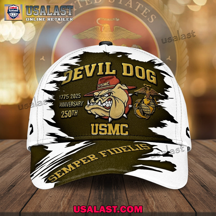 US Marine Corps Devil Dog 250th Annivesary Classic Cap