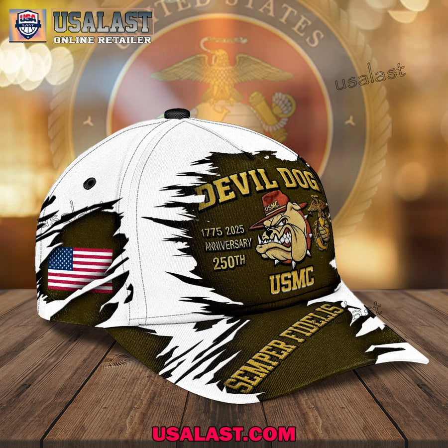 US Marine Corps Devil Dog 250th Annivesary Classic Cap
