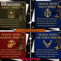 Us Military Custom Multi Charm Keychain