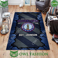 US National Guard Military Veteran Rugs for Living Room Custom Your Name