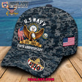 US Navy 250th Anniversary Blue Camo Classic Cap