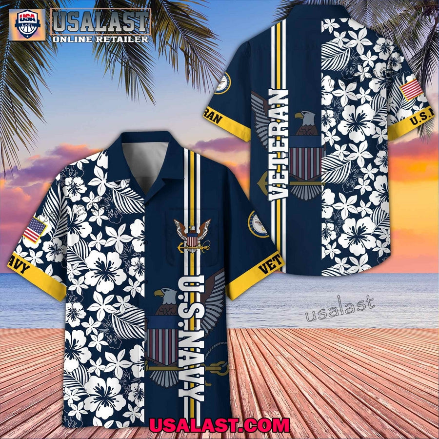 US Navy Veterans Memorial Day Hawaiian Shirt