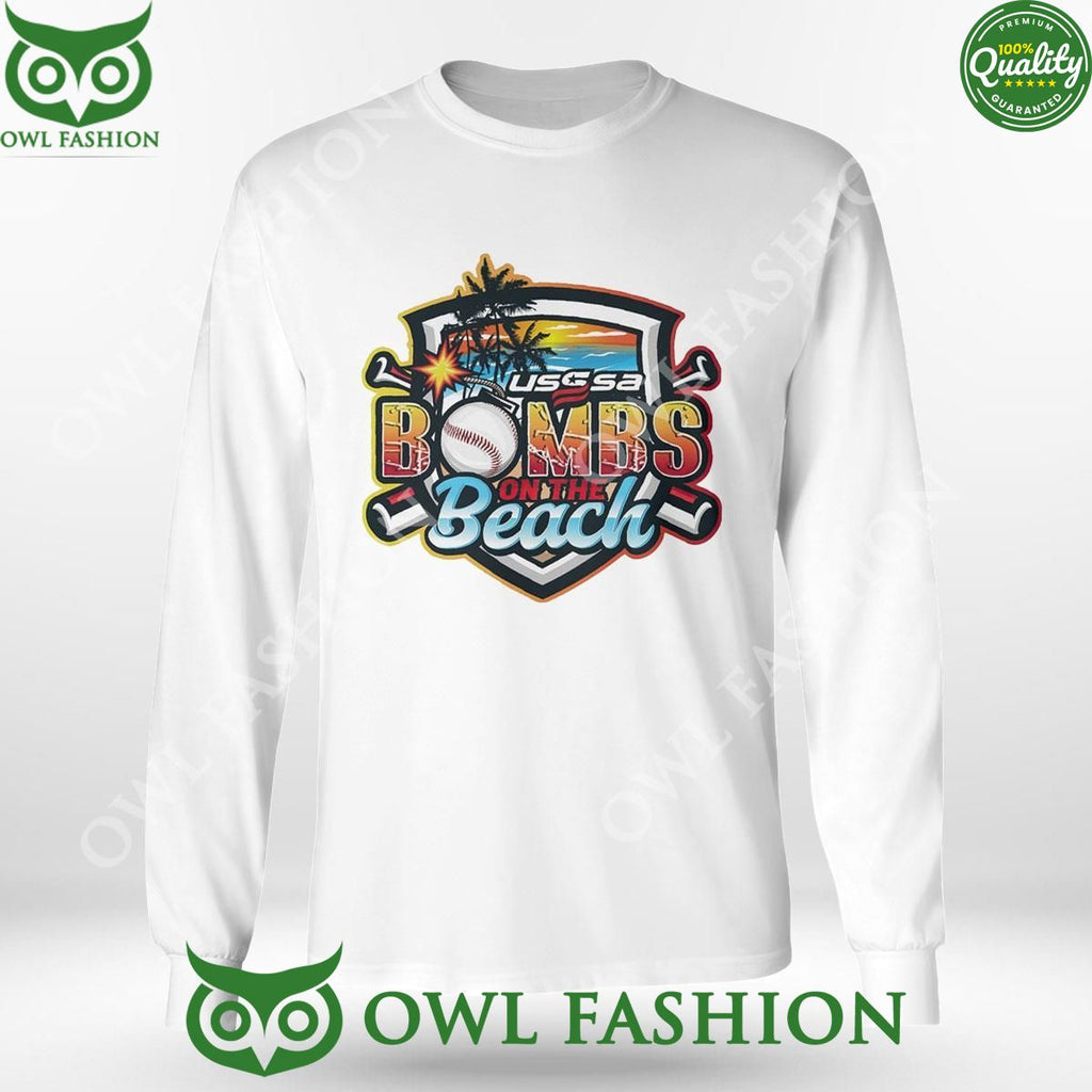 USSSA Florida Baseball Bombs On The Beach 2024 Logo t Shirt