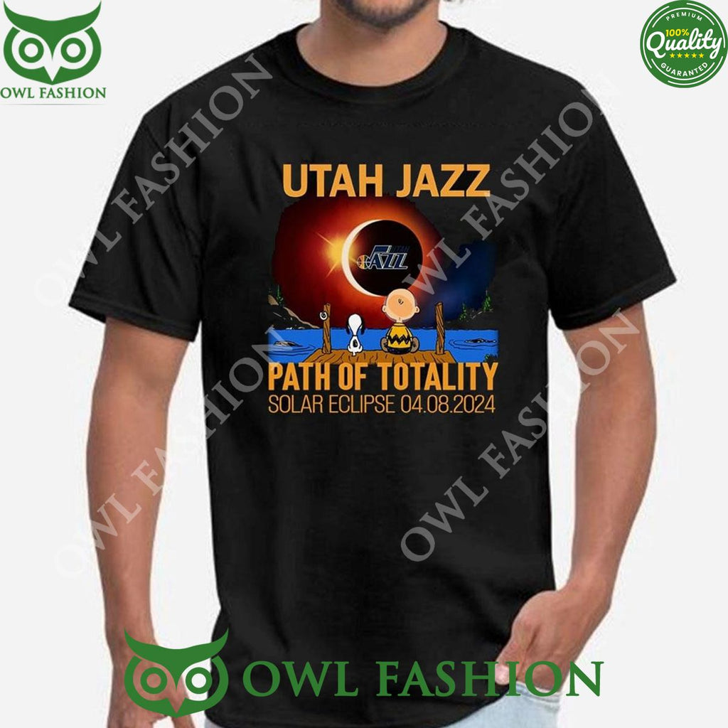 Utah Jazz Path Of Totality Solar Eclipse NBA 2024 Sweatshirt