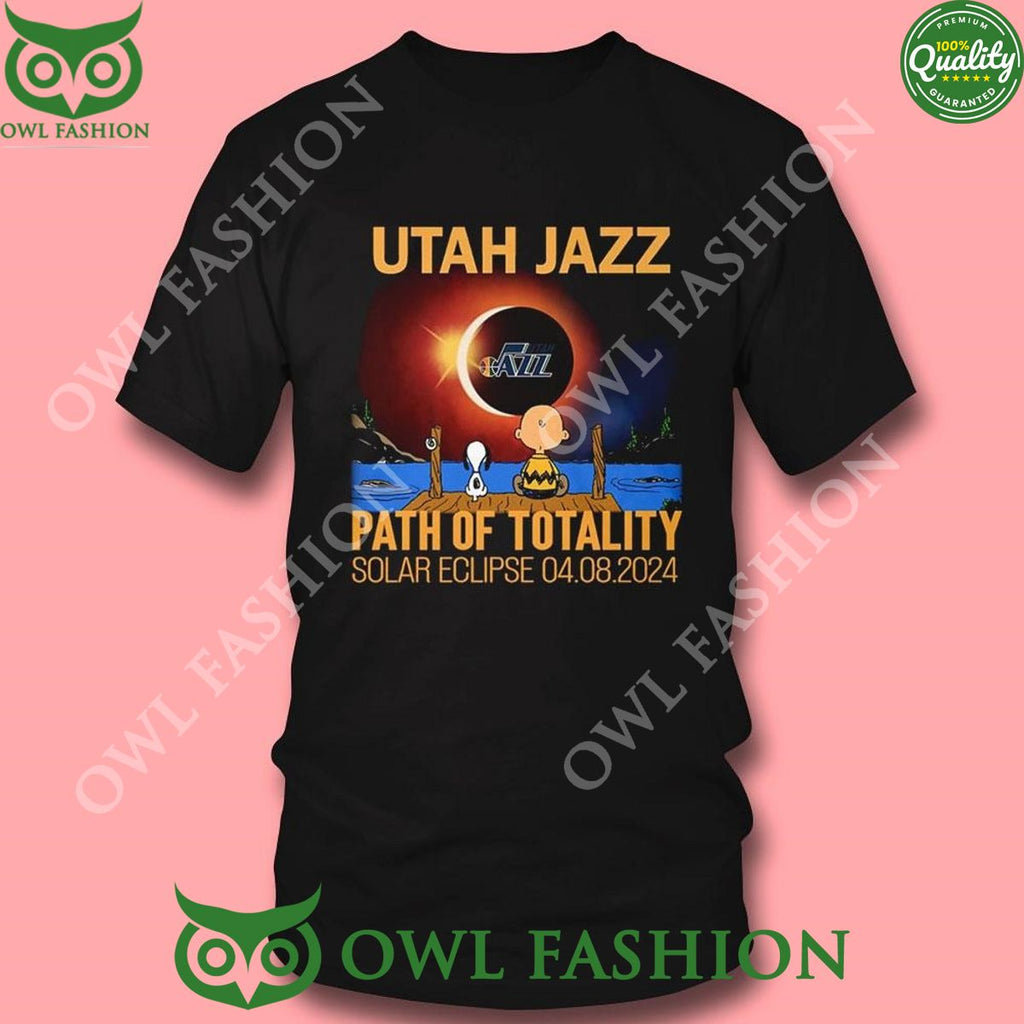 Utah Jazz Path Of Totality Solar Eclipse NBA 2024 Sweatshirt