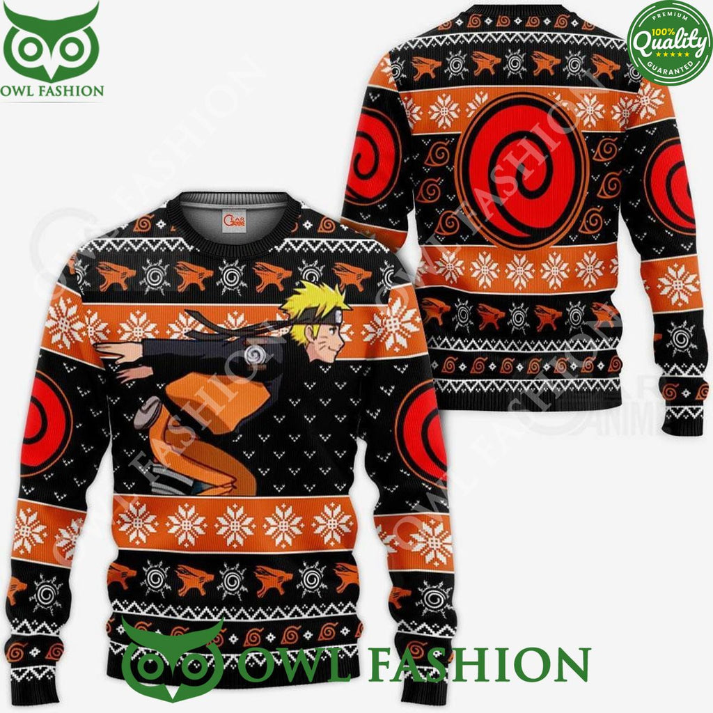 Uzumaki Running Shippuden Ugly Christmas Sweater Xmas Jumper