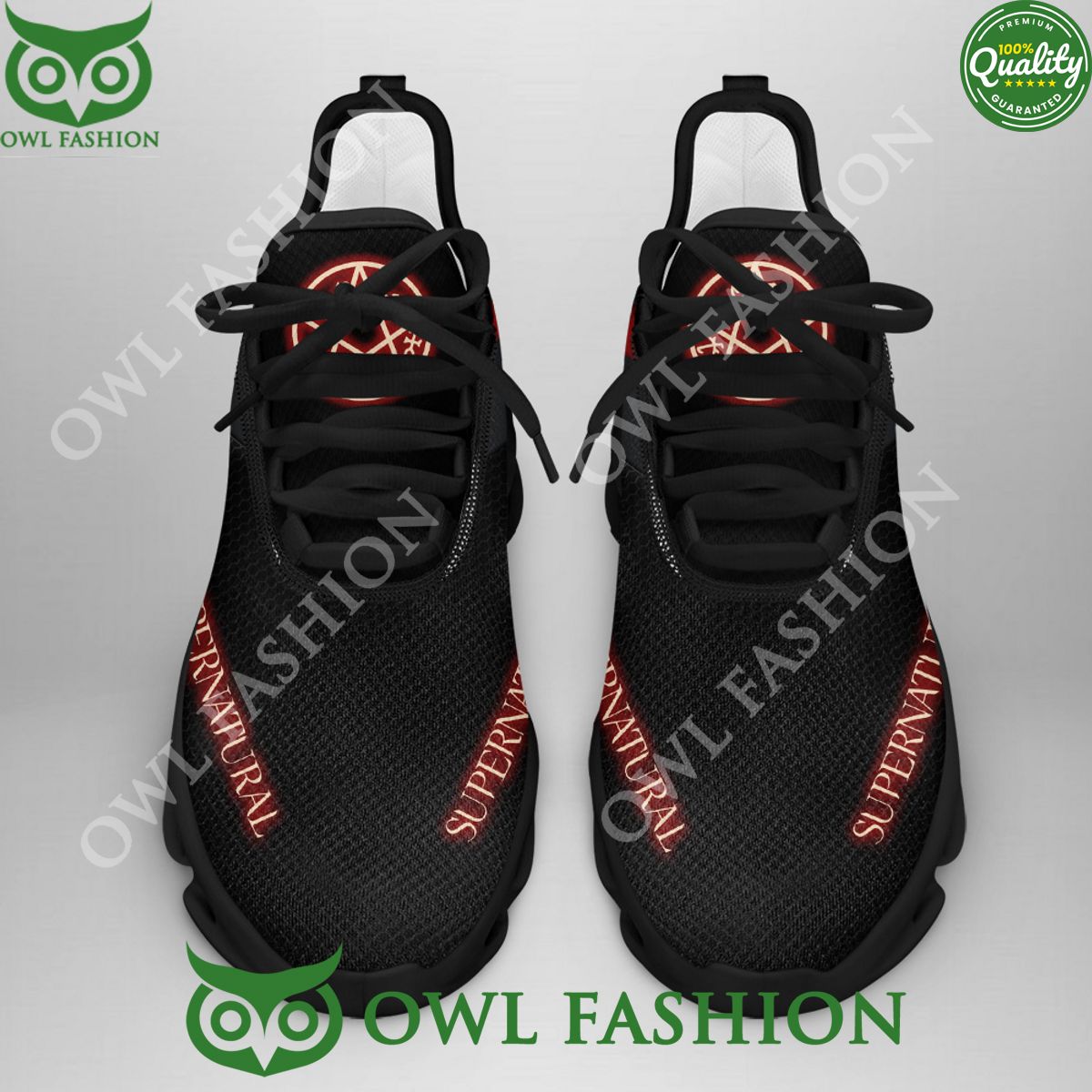 Supernatural Black Logo Podcast Max Soul Shoes