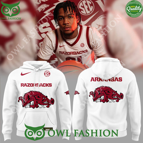 2024 Red Arkansas Razorbacks Basketball Hoodie pant set
