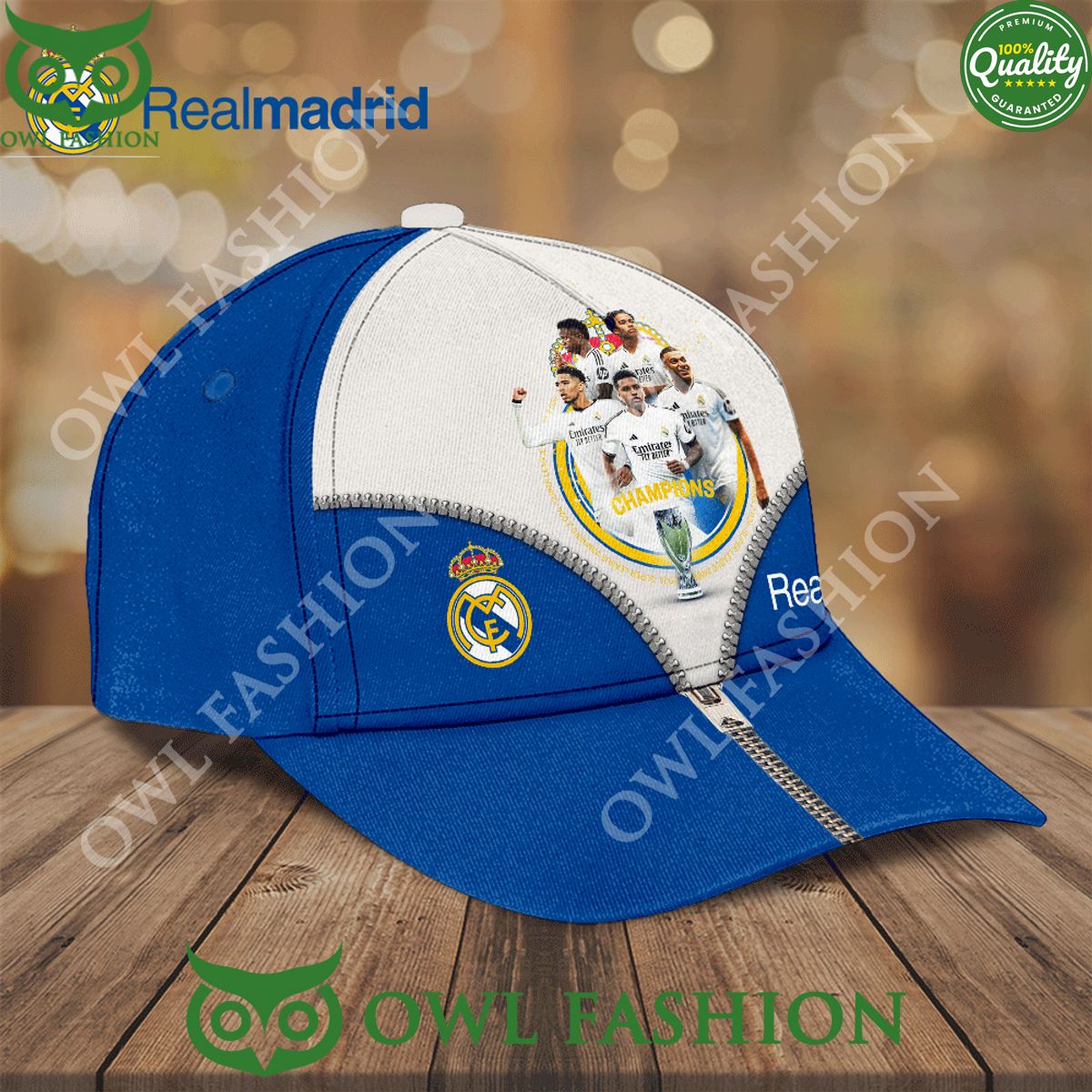 Real Madrid CF Champions With Mbappe Classic Cap