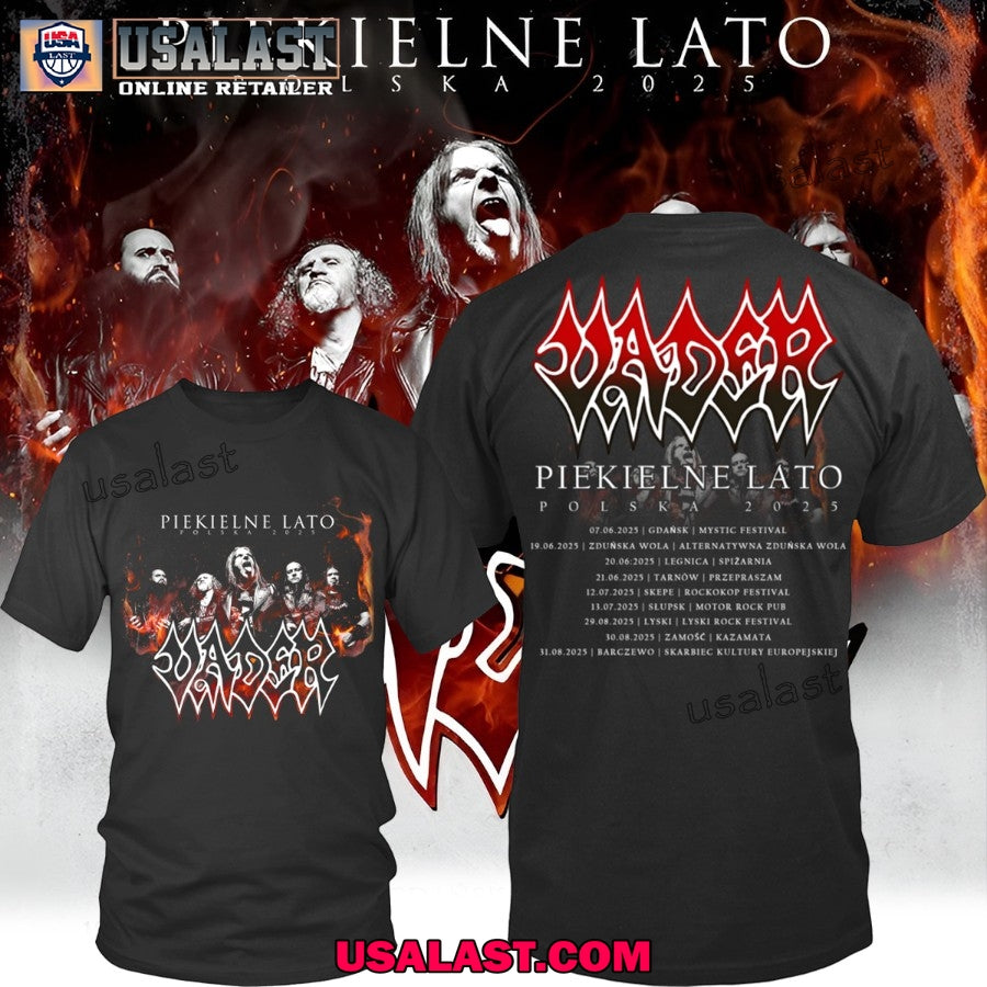 Vader Piekielne Lato Polska 2025 Tour Date Unisex Tee Shirt