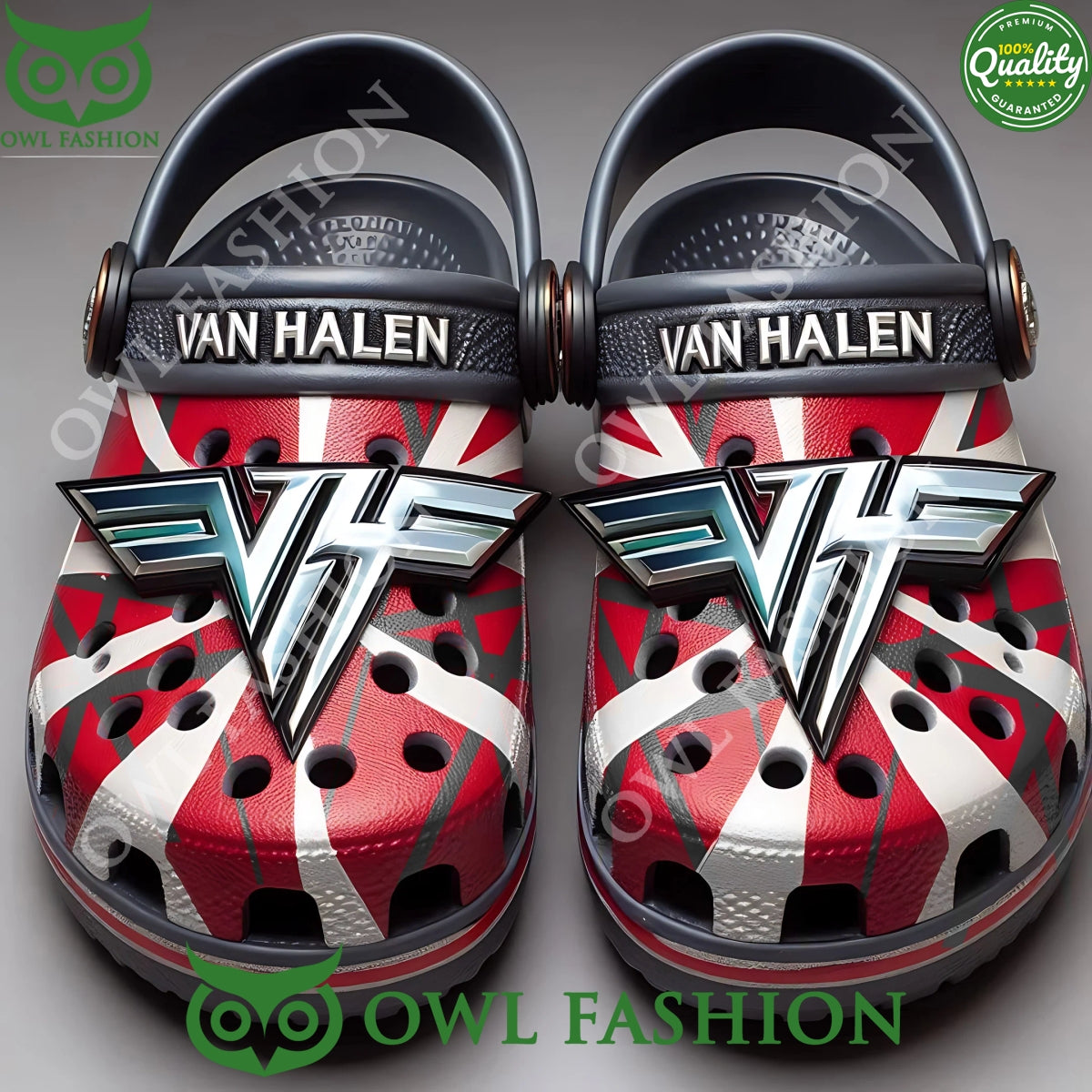 Van Halen American Rock Band Logo Crocs