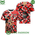 Van Halen Playing Guitar with Logo 3D t Shirt