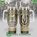 Vegas Golden Knights Ice Hockey My Cup size is stanley 40 oz Tumbler with handle