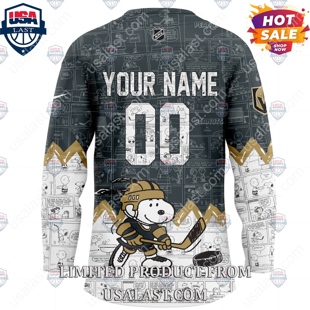 Vegas Golden Knights NHL Happiness Is 75th Anniversary of Peanuts Hoodie