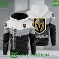 Vegas Golden Knights NHL Hockey Black White Printed Hoodie