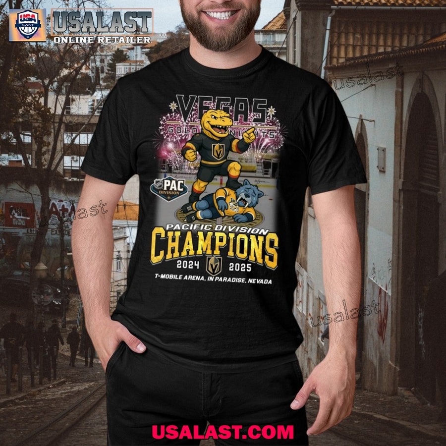 Vegas Golden Knights Pacific Division Champions 2025 T-Shirt