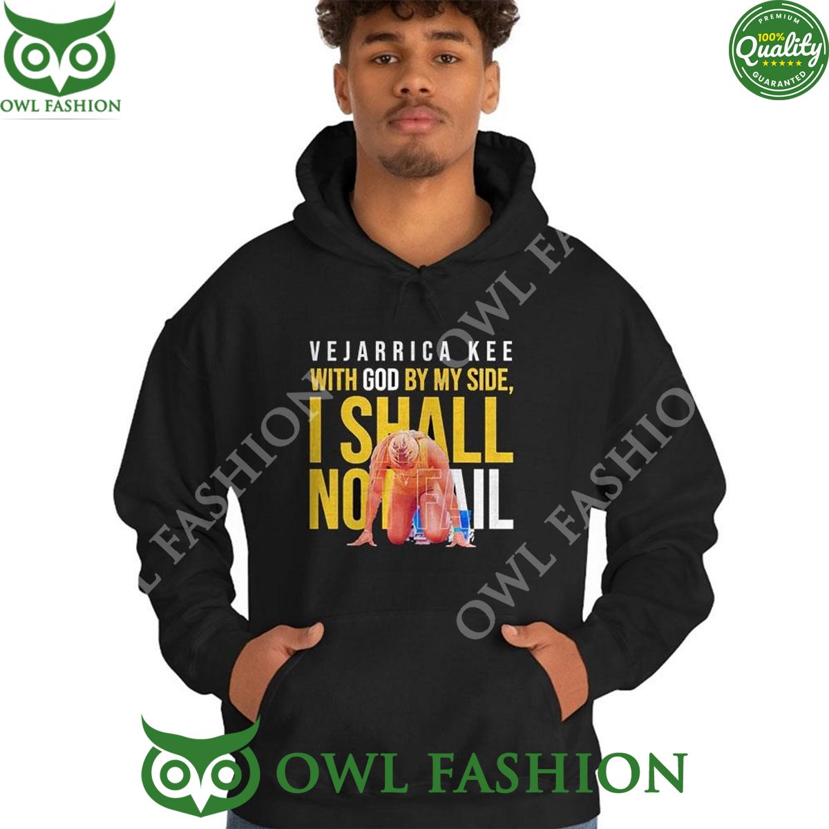 Vejarrica Kee With god by my side I shall not fail sweatshirt