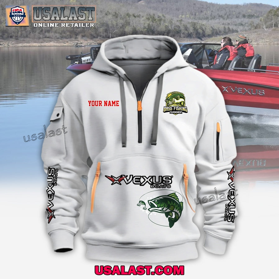 Vexus Boats Fishing Custom Name Heavy Hoodie