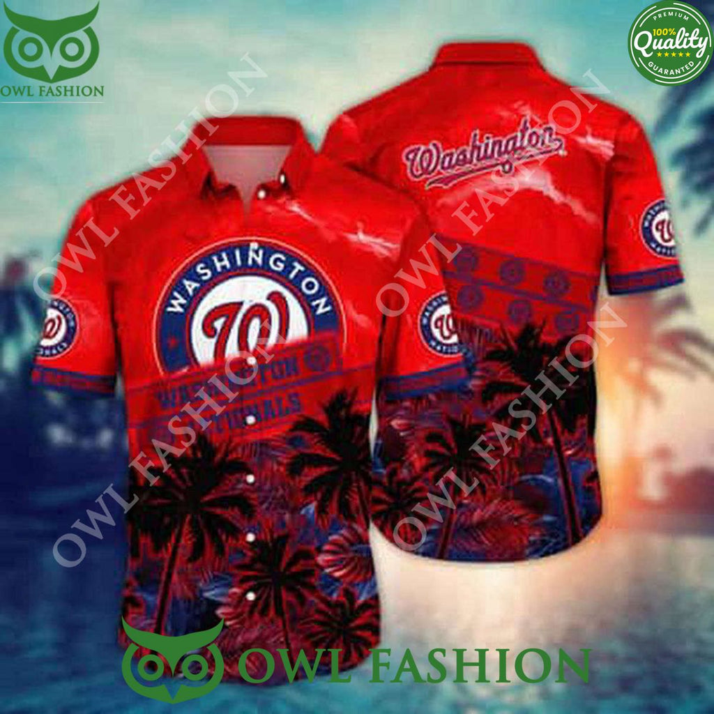 Vintage Aloha MLB Washington Nationals Limited Hawaii Shirt