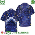 Vintage Gun Blue Trending Summer Hawaiian Shirt