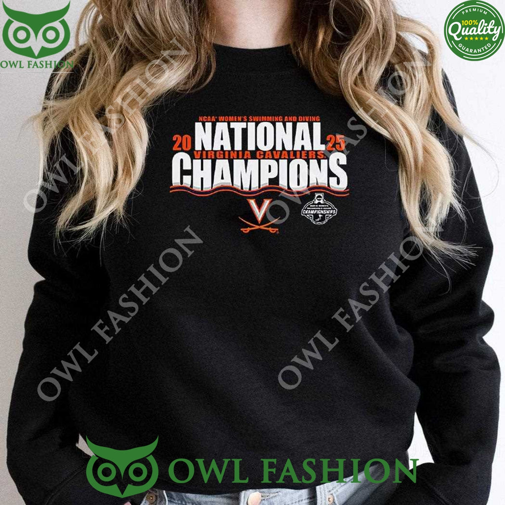 Virginia Cavaliers 2025 NCAA Womens Swimming And Diving National Champions t Shirt