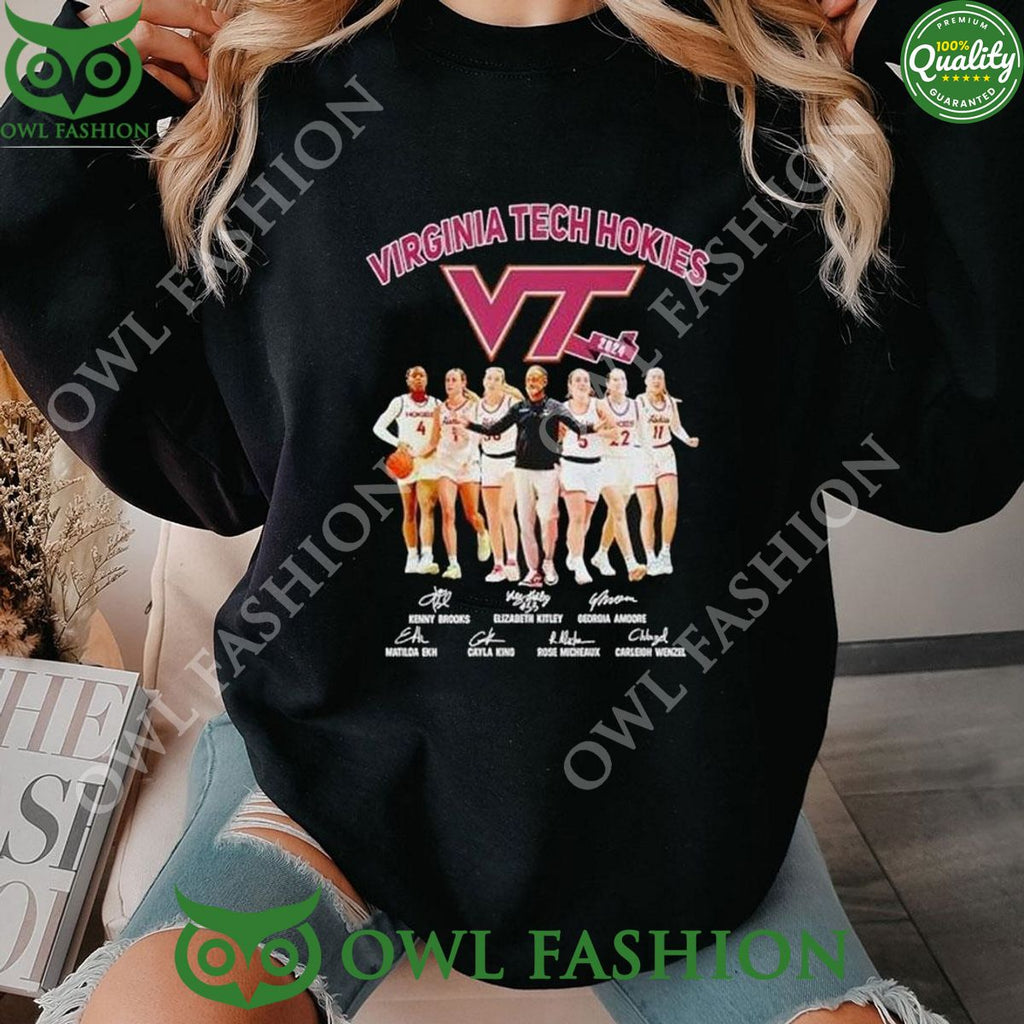 Virginia Tech Hokies Women’s Basketball Signatures 2024 Shirt Hoodie
