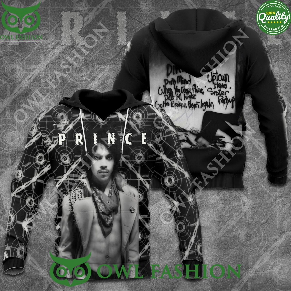 Prince Dirty Mind Studio Album 3D t Shirt
