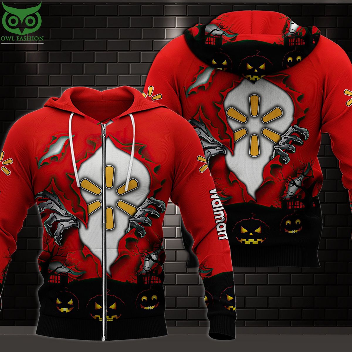 Walmart Red Black 3D Shirt