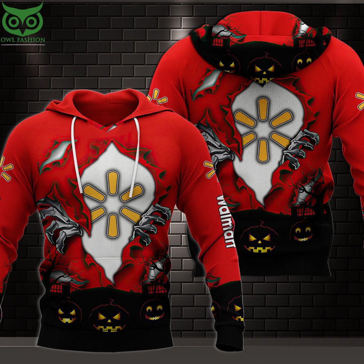 Walmart Red Black 3D Shirt