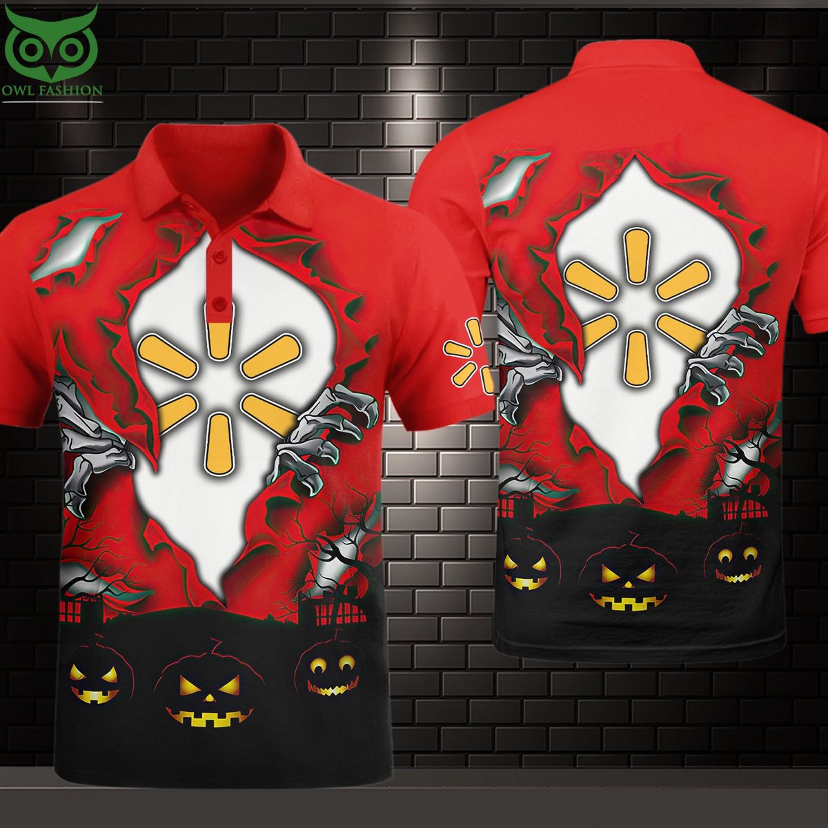 Walmart Red Black 3D Shirt