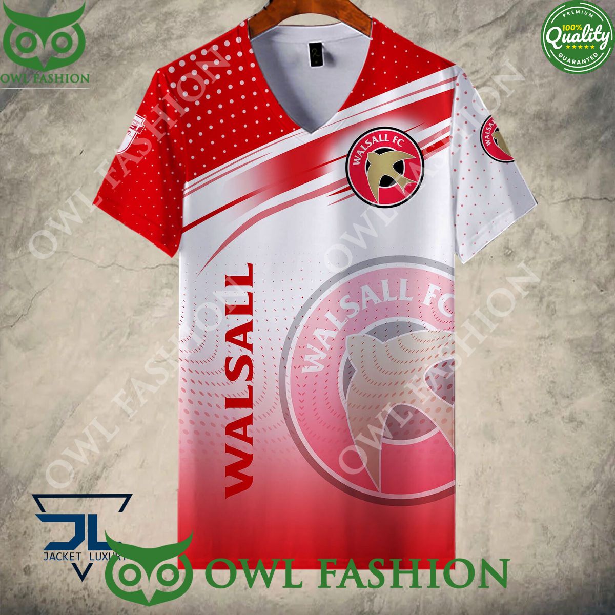 Walsall FC Club Logo EFL Hoodie Shirt