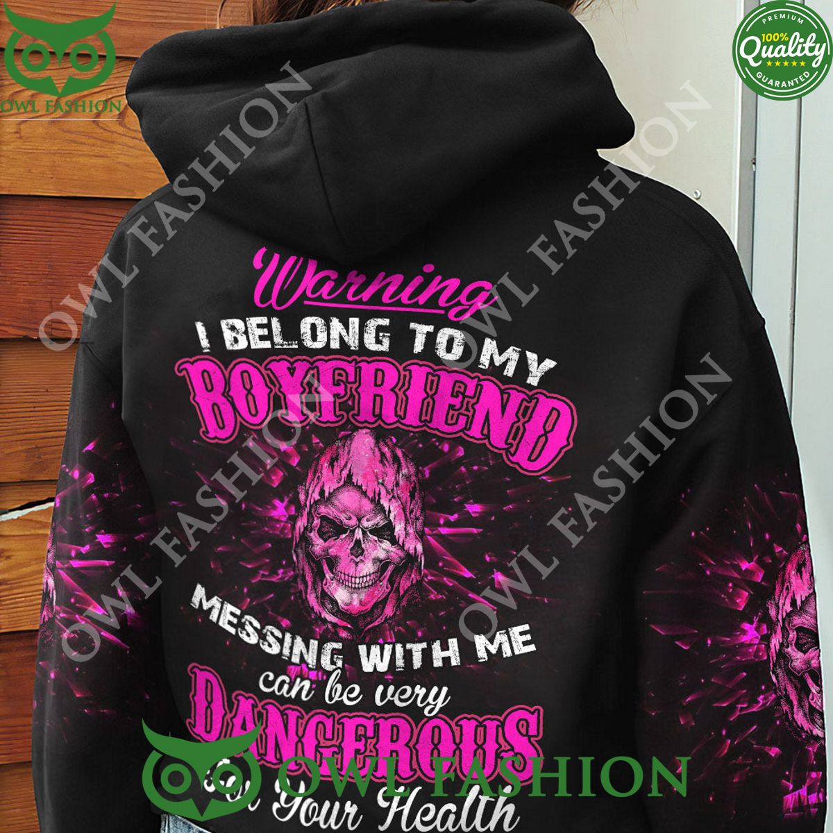 Warning I Belong To My Girlfriend Messing With Me Dangerous For Your Health Hoodie
