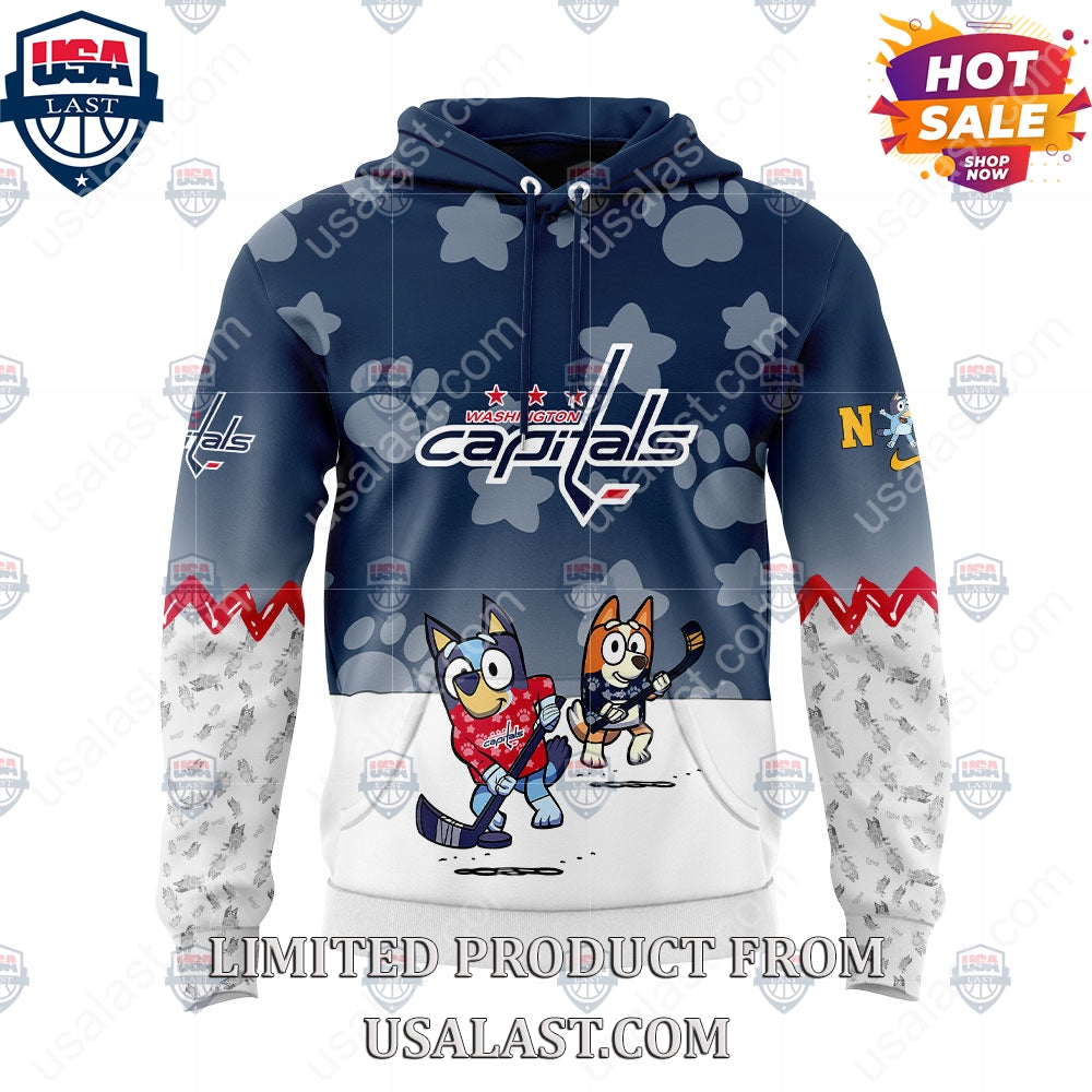 Washington Capitals NHL Bluey and Bingo Hoodie