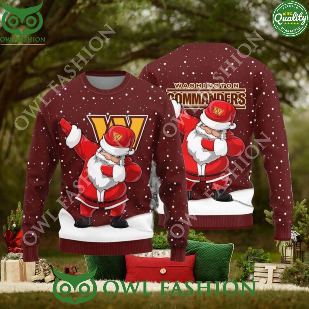Washington Commanders Dab Santa New Style Sweater Jumper
