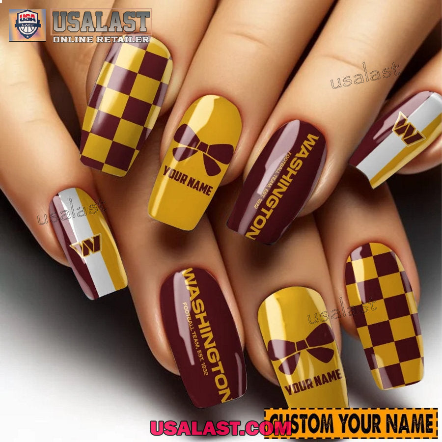 Washington Commanders Women Custom Nails Set