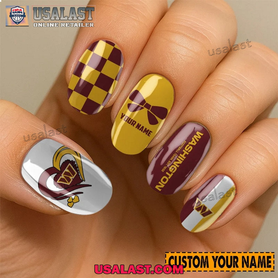 Washington Commanders Women Custom Nails Set