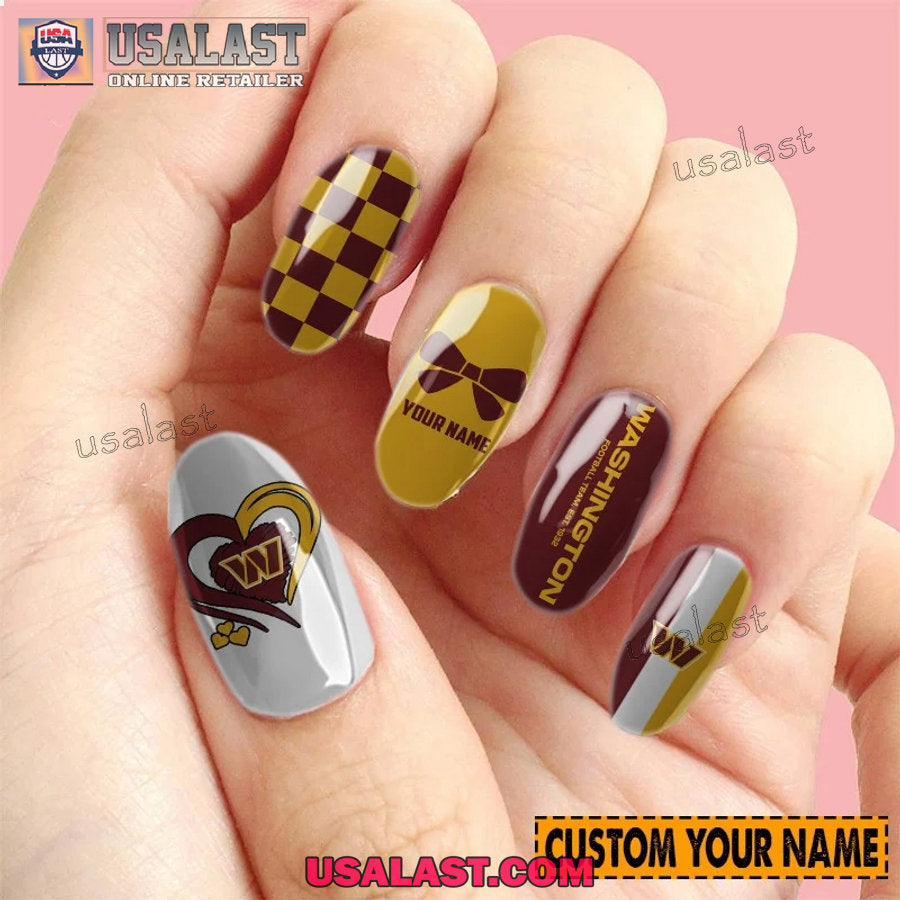 Washington Commanders Women Custom Nails Set