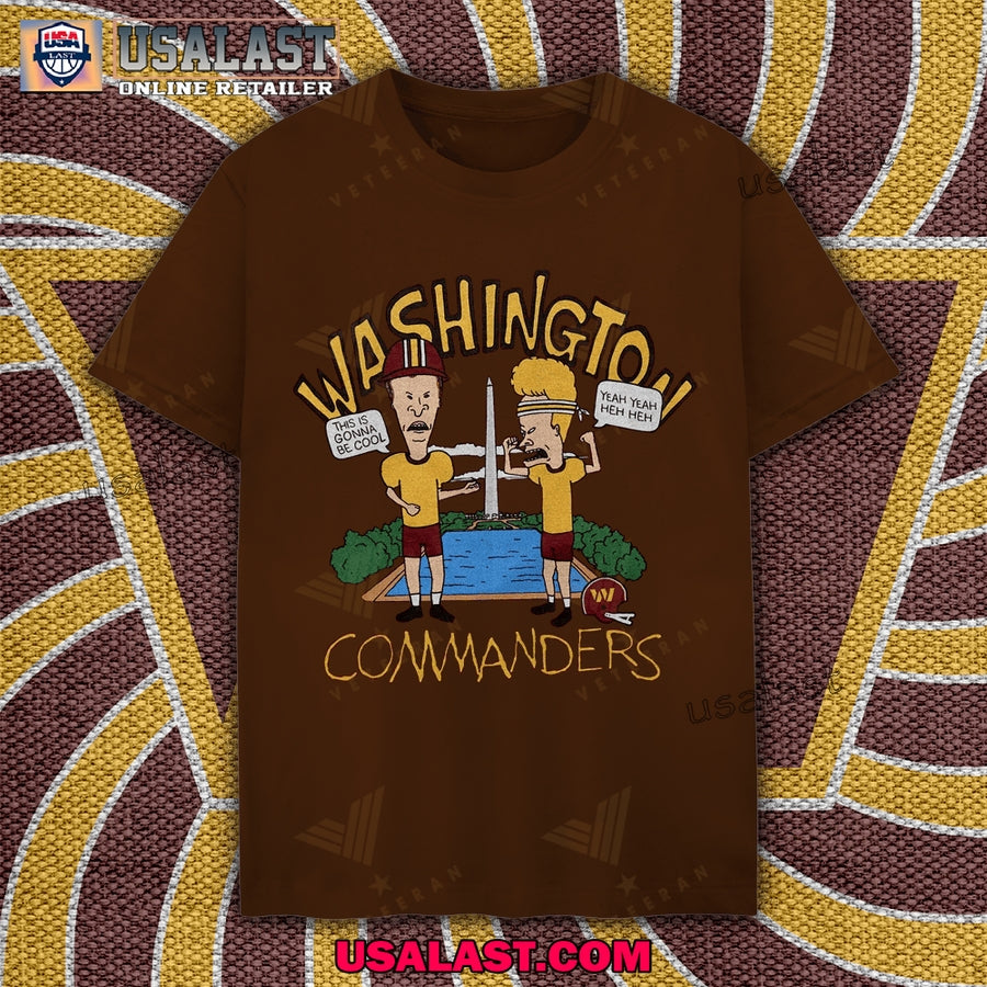 Washington Commanders x Beavis and Butthead Apparel Tee Shirt, Sweatshirt