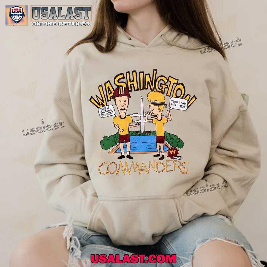 Washington Commanders x Beavis and Butthead Apparel Tee Shirt, Sweatshirt