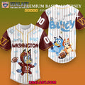 Washington Commanders x Bluey Baseball Jersey For Adults And Kids