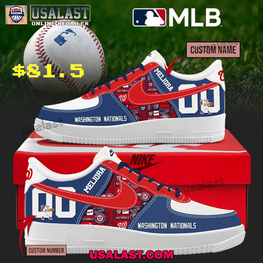 Washington Nationals Personalized Air Force 1 Shoes
