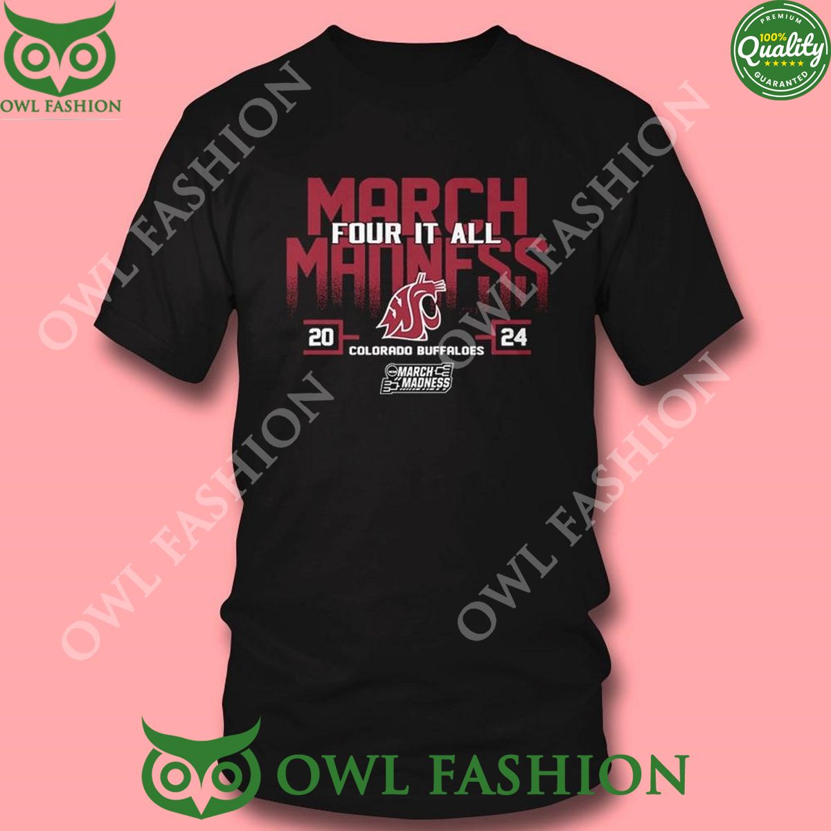 Washington State Couga 2024 Ncaa Division March Madness Four It All TShirt