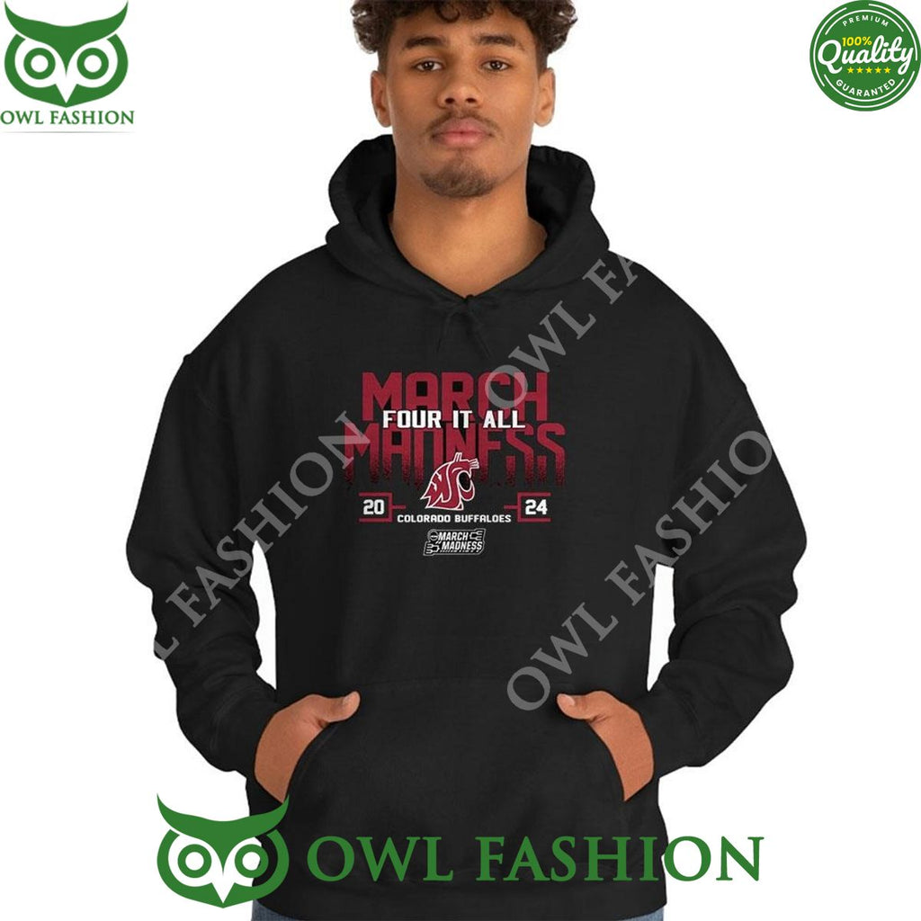 Washington State Couga 2024 Ncaa Division March Madness Four It All TShirt
