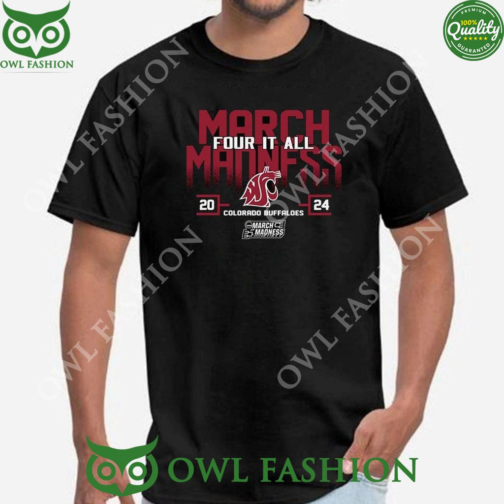 Washington State Couga March Madness Four It 2024 Ncaa Sweatshirt