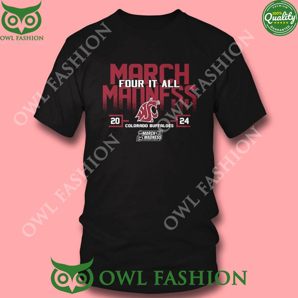 Washington State Couga March Madness Four It 2024 Ncaa Sweatshirt