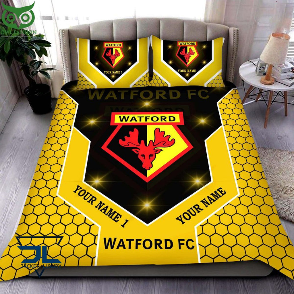 Watford EFL Football Custom Bedding Set